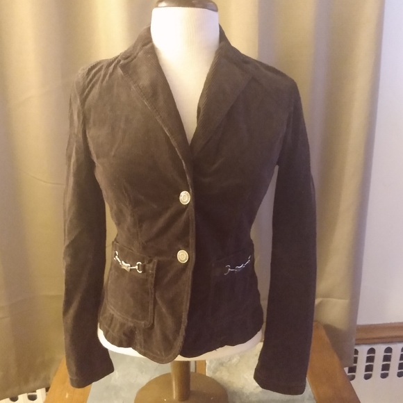 michael kors blazer button